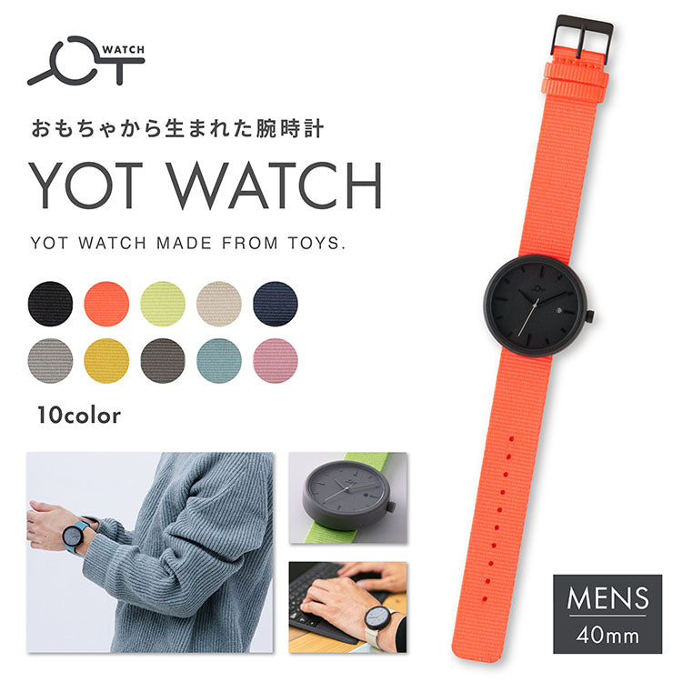 YOT Watch 40mm|エシカルな暮らし BLACK/BK